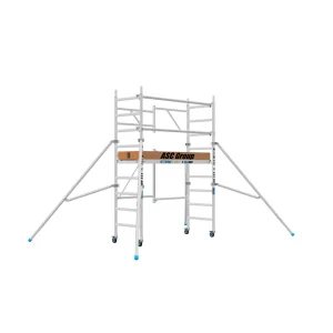 Andamio plegable de aluminio 3,8m de altura de trabajo homologado