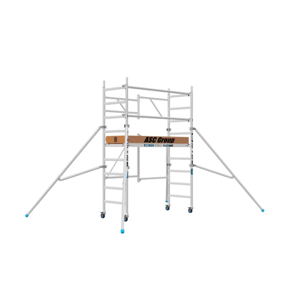 Andamio plegable de aluminio 3,8m de altura de trabajo homologado