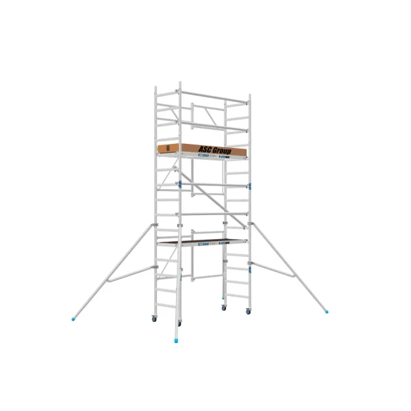 Andamio plegable de aluminio 5,7m de altura de trabajo homologado