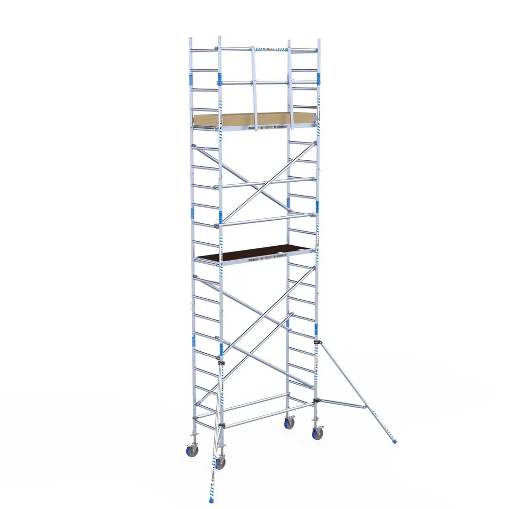 Torre móvil Alumexx 7,2 m, plataforma 75 × 190 cm