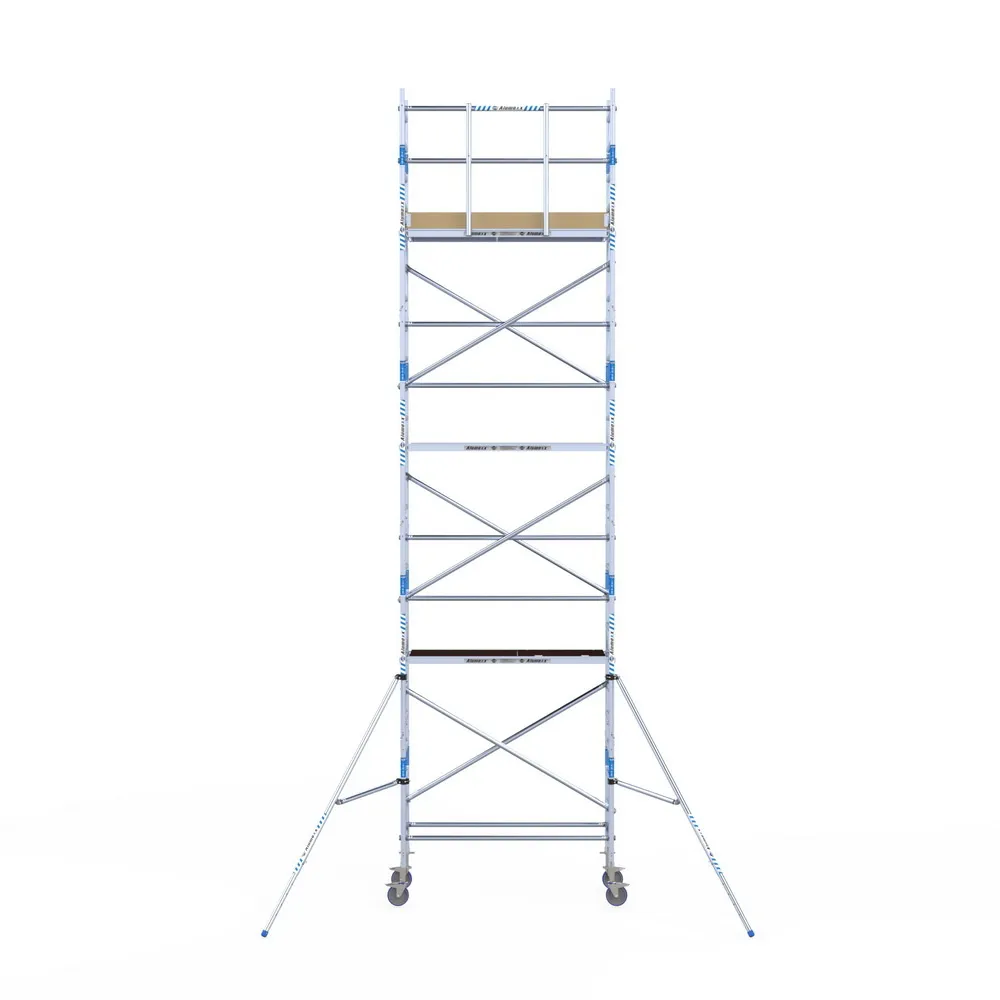 Torre móvil Alumexx 8,2 m, plataforma 75 × 190 cm