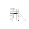 Andamio plegable de aluminio PRO 3,85 m con 2 estabilizadores, kit completo