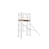 Andamio plegable de aluminio PRO 4,70 m con 2 estabilizadores, kit completo
