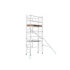 Andamio plegable de aluminio PRO 5,70 m con 2 estabilizadores, kit completo