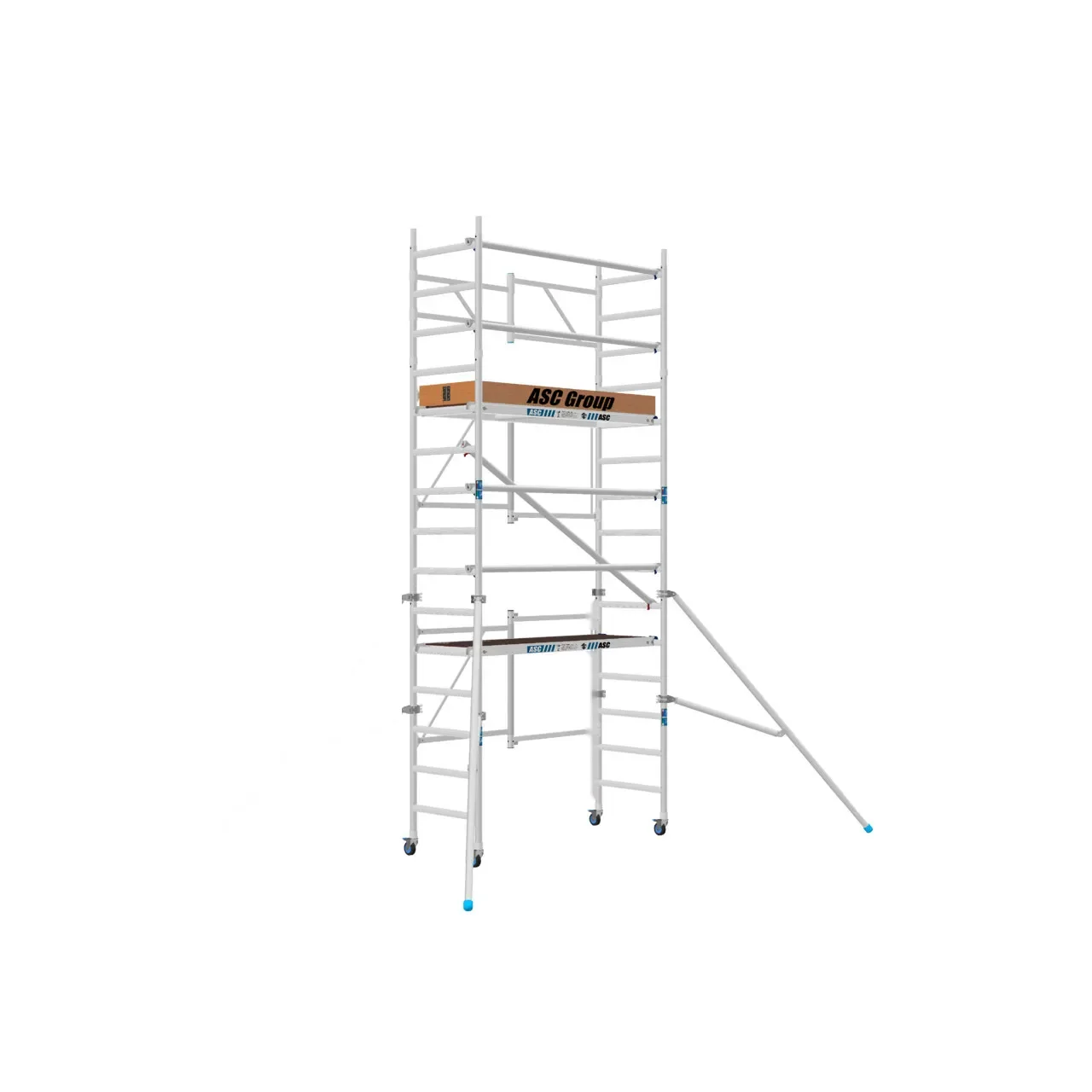 Andamio plegable PRO de aluminio de 5,70 m de altura de trabajo