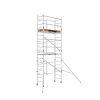 Andamio plegable de aluminio PRO 6,50 m con 2 estabilizadores, kit completo