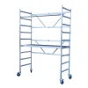 Andamio plegable de aluminio BASIC de 3,85 m de altura de trabajo con plataforma de 75 x 190 cm